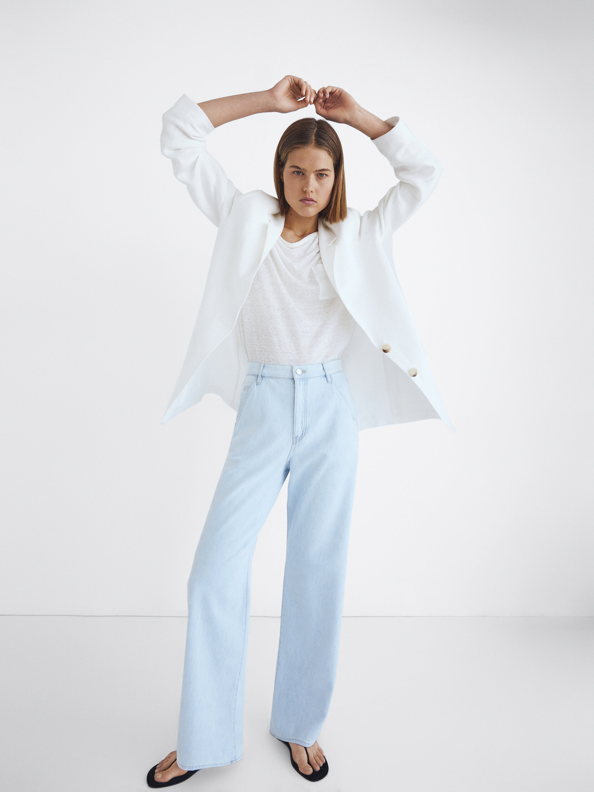 Tootless-Women Straight High Waist Washed Burr Legging Pants Denim Jean Tootless-Women Straight High Waist Washed Burr Legging Pants Denim Jean